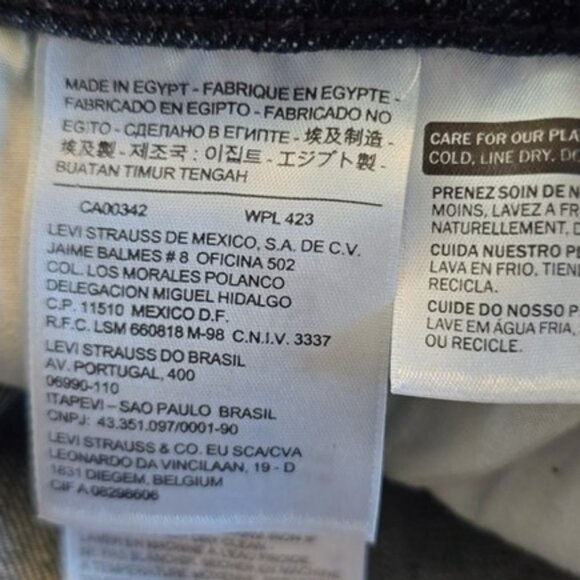 Women's Levi's 515 Bootcut Jeans Size 6 Short W28 L30 Dark Blue Denim Stretchy - Picture 8 of 15